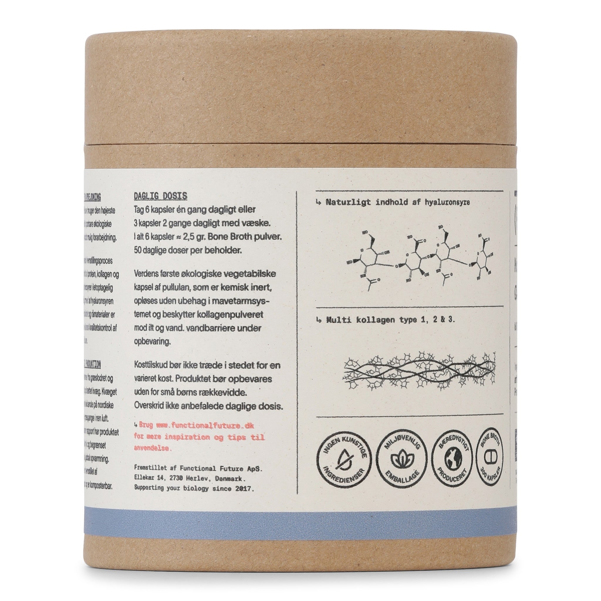 Økologisk Bone Broth Kollagen, Pulver, Functional Future