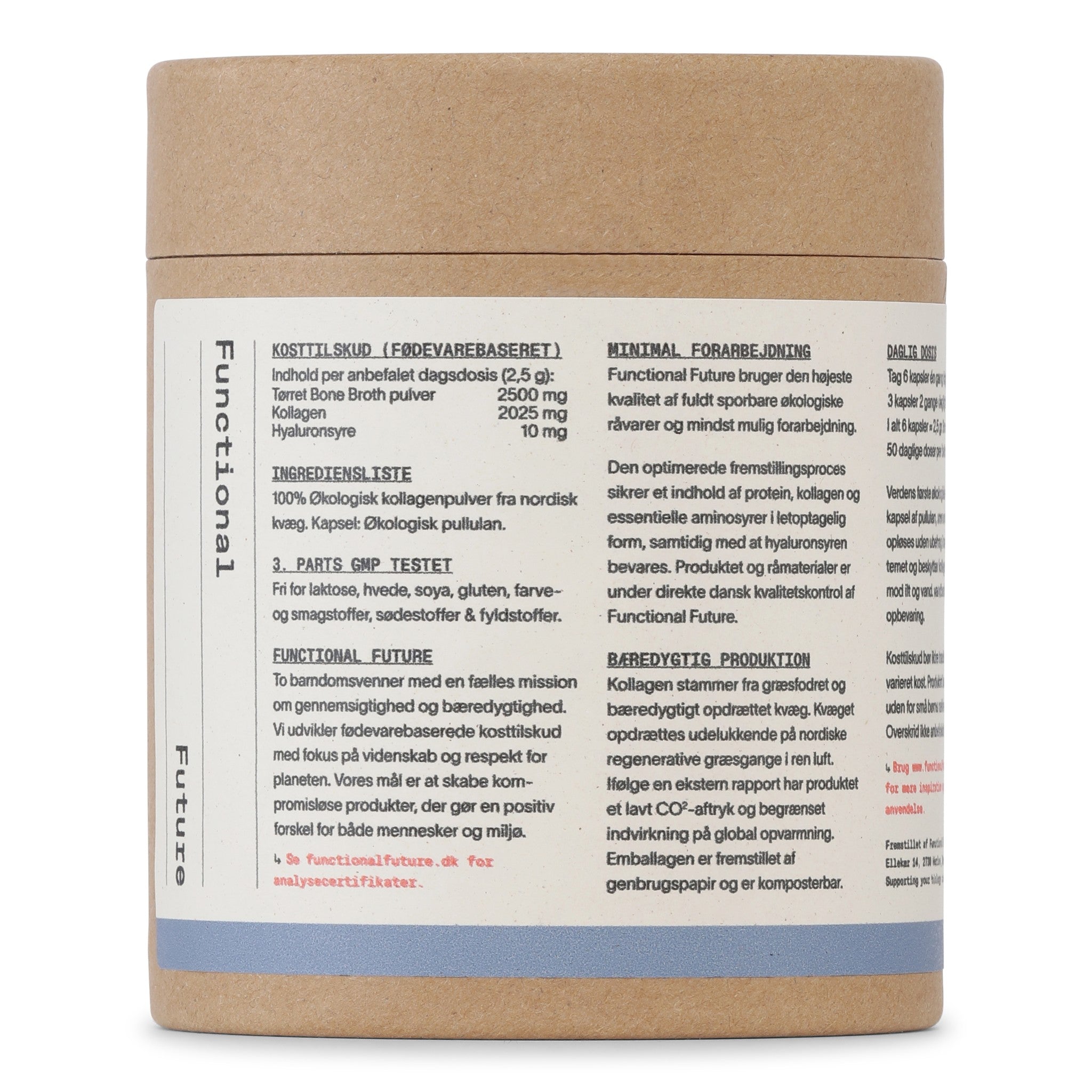 Økologisk Bone Broth Kollagen, Pulver, Functional Future
