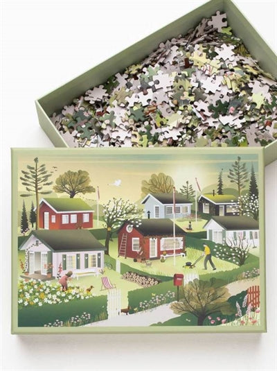 Puslespil, 1000 brikker, Small Houses, VisseVasse