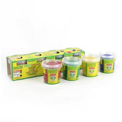 Modellervoks, rød-gul-grøn-blå. ÖkoNorm