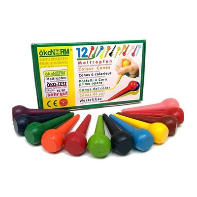 Voksfarver, dråbeformede, 12 stk., ÖkoNorm