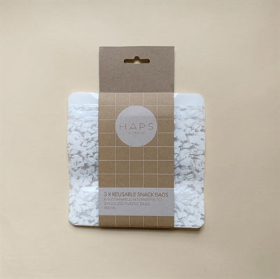 Snack bag, 400 ml., Terrazzo mønster, HAPS Nordic