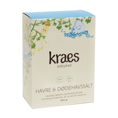 Havre & dødehavssalt babybad, 600g., Kraes Babybad