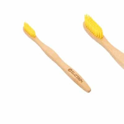 Tandbørste t/voksen medium, gul, Suztain