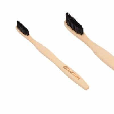 Tandbørste t/voksen medium, sort, Suztain