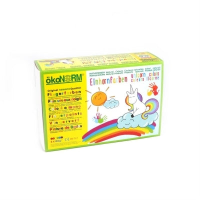Fingermaling, Unicorn m/6 farver, ökoNORM