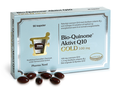 Bio-Quinone Aktivt Q10 Gold, 90 kap., Pharma Nord