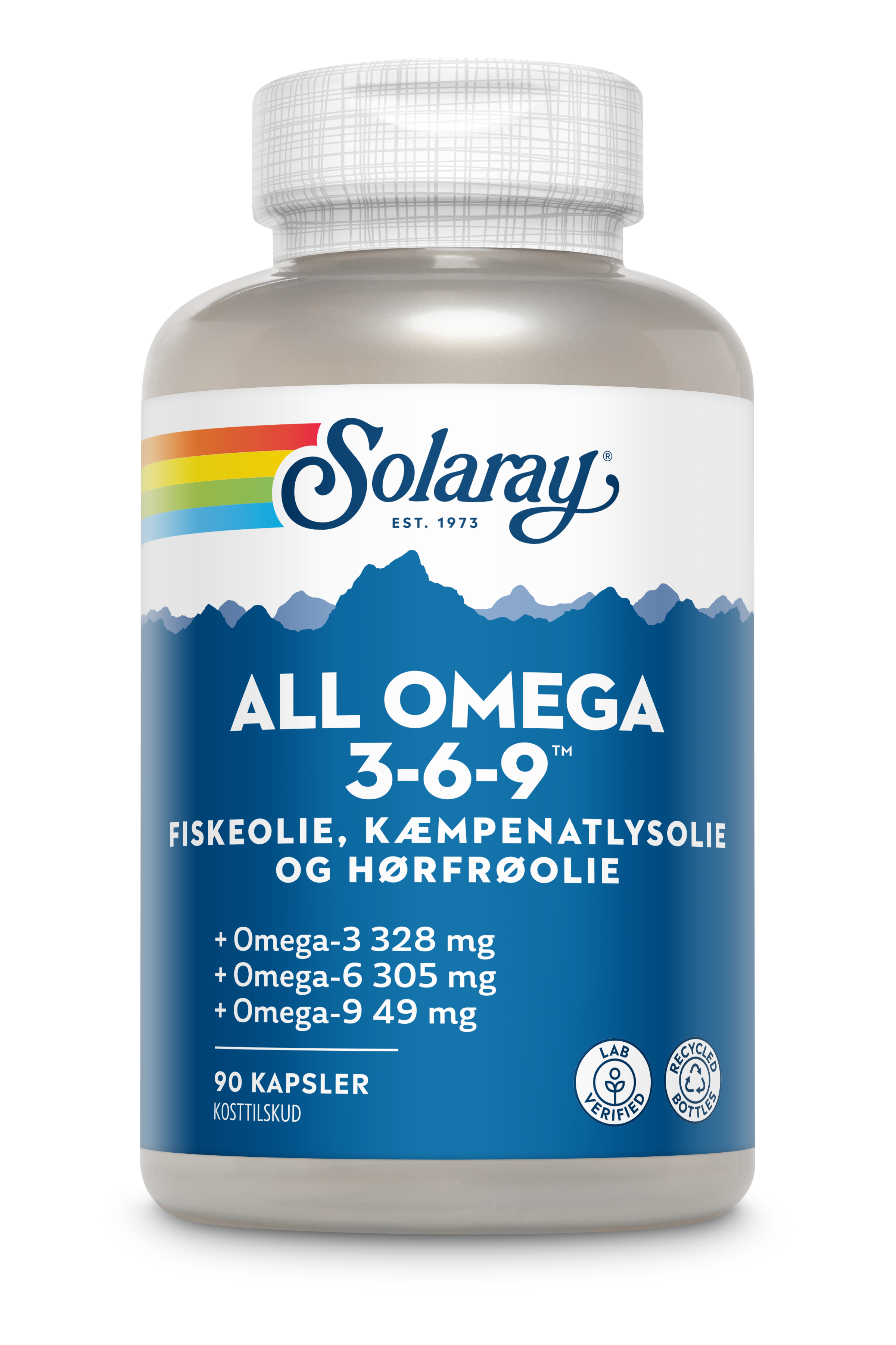 All Omega 3-6-9, 90 kap., Solaray