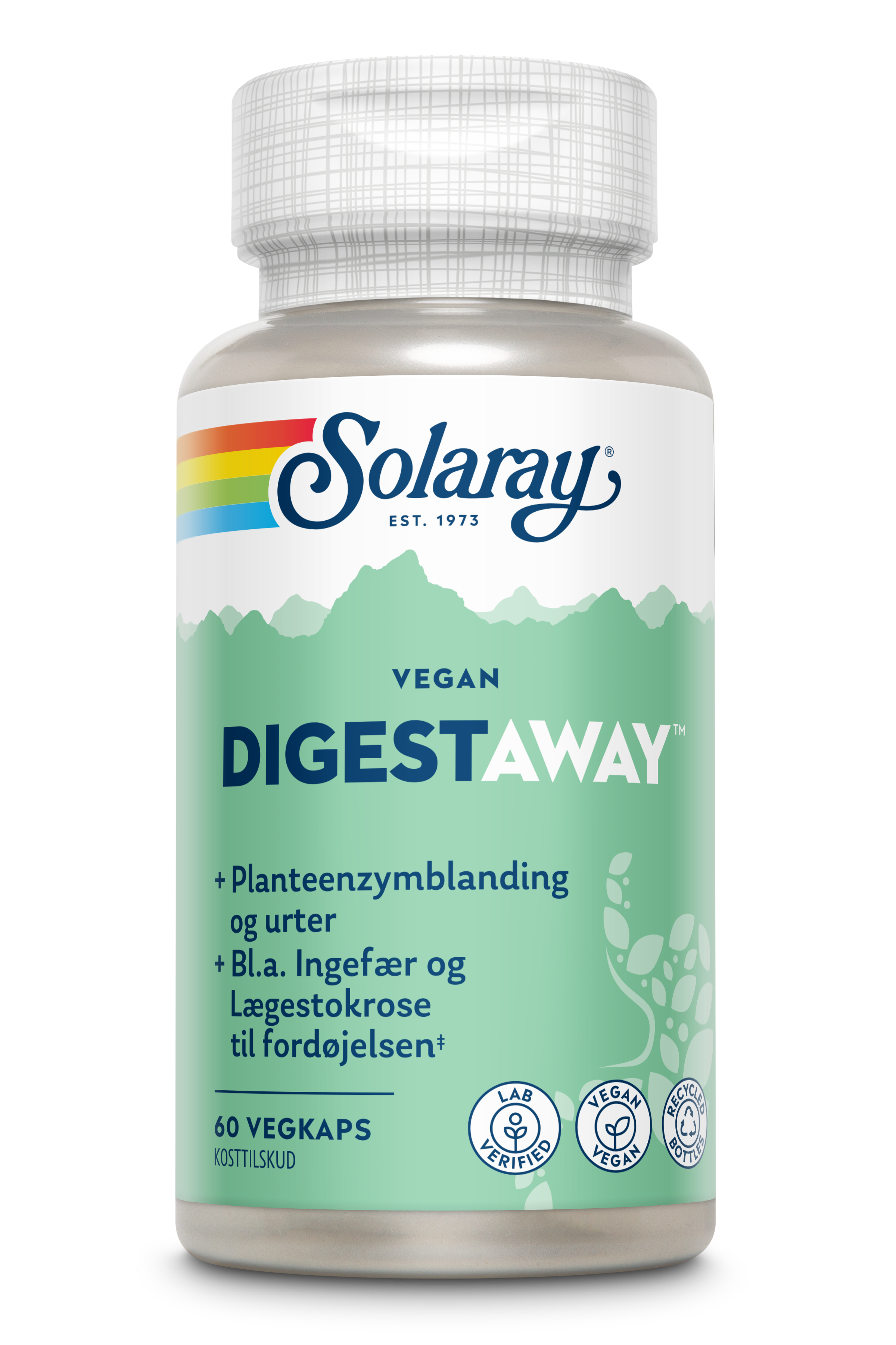 Digestaway Vegan, 60 kap., Solaray