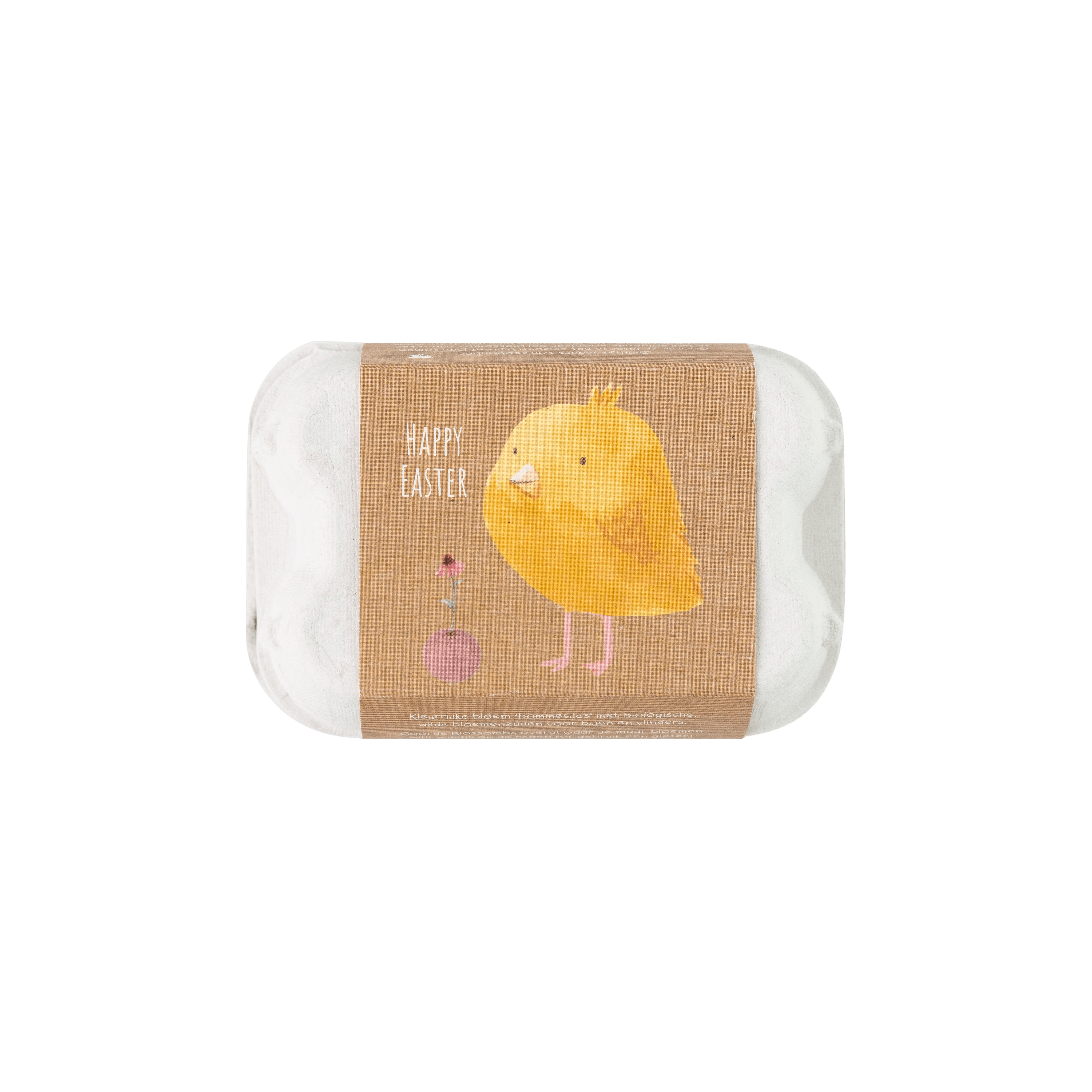 Blomsterfrø i æggebakke, Påskekylling, Blossombs