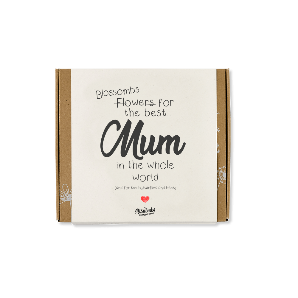 Blomsterfrø, Mellem gaveboks, Mors dag, Tekst, Blossombs