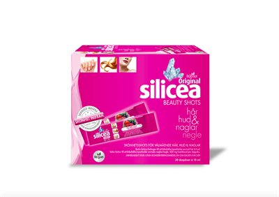 Silicea Beauty Shots Hair, hud og negle, 30 poser, Hübner