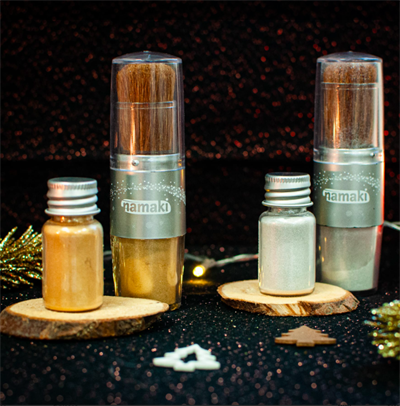 Glimmer med børste, Sølv, Namaki