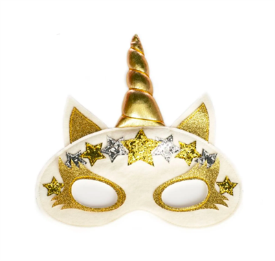 Maske, Enhjørning, Guld, Pellianni