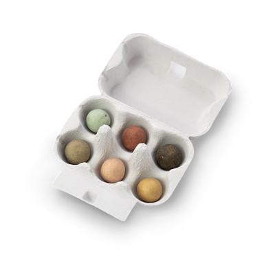 Blomsterfrø i æggebakke, Påskehare, Blossombs