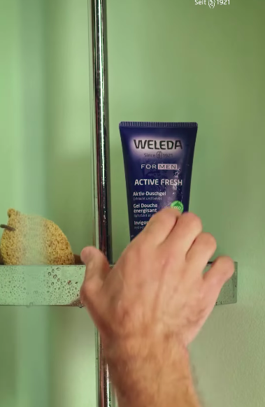 Men Active Fresh 3 in 1 Shower Gel, Weleda