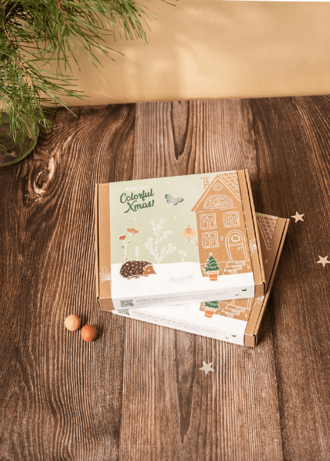 Blomsterfrø, Mellem gaveboks, Colorful x-mas, Blossombs