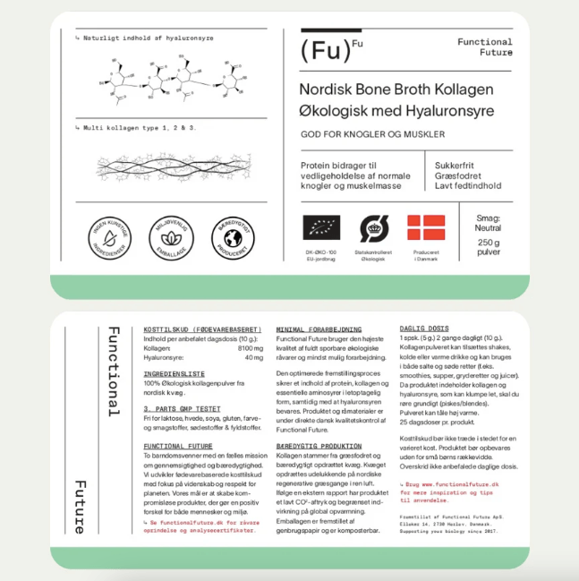 Økologisk Bone Broth Kollagen, Kapsler, Functional Future