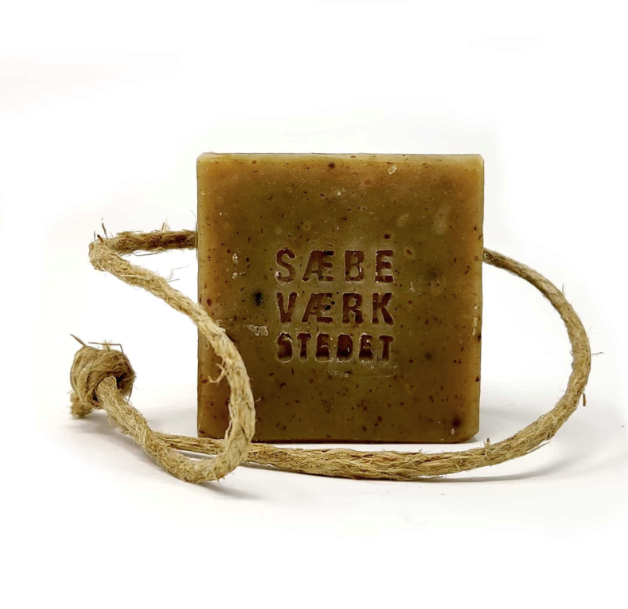Hårsæbe med snor, 150 g, Sæbeværkstedet