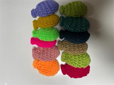 Vandballoner, hæklede, 12 stk. små