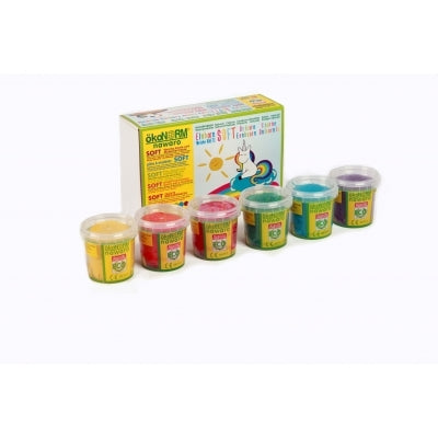 Blød Modellervoks, Rød-orange-gul-grøn-blå-lilla. ÖkoNorm