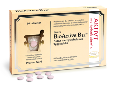 BioActive B12 600µg, 60 tab., Pharma Nord
