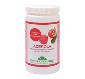 Acerola C vitamin 90 mg, 100 tab., Natur Drogeriet