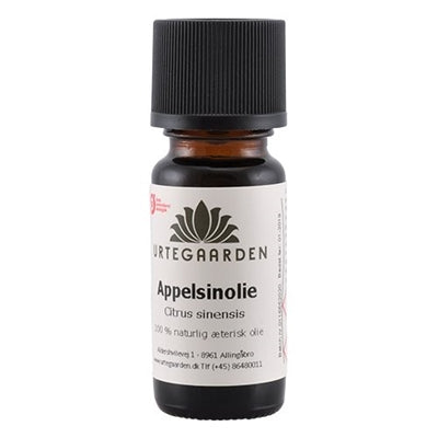 Appelsinolie, æterisk olie, Urtegaarden