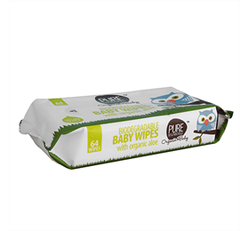 Vådservietter m/aloe vera, Pure Beginnings