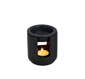 Duftlampe, rund, sort, Fischer Pure Nature