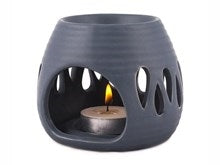 Duftlampe m/dråbehulmønster, blå