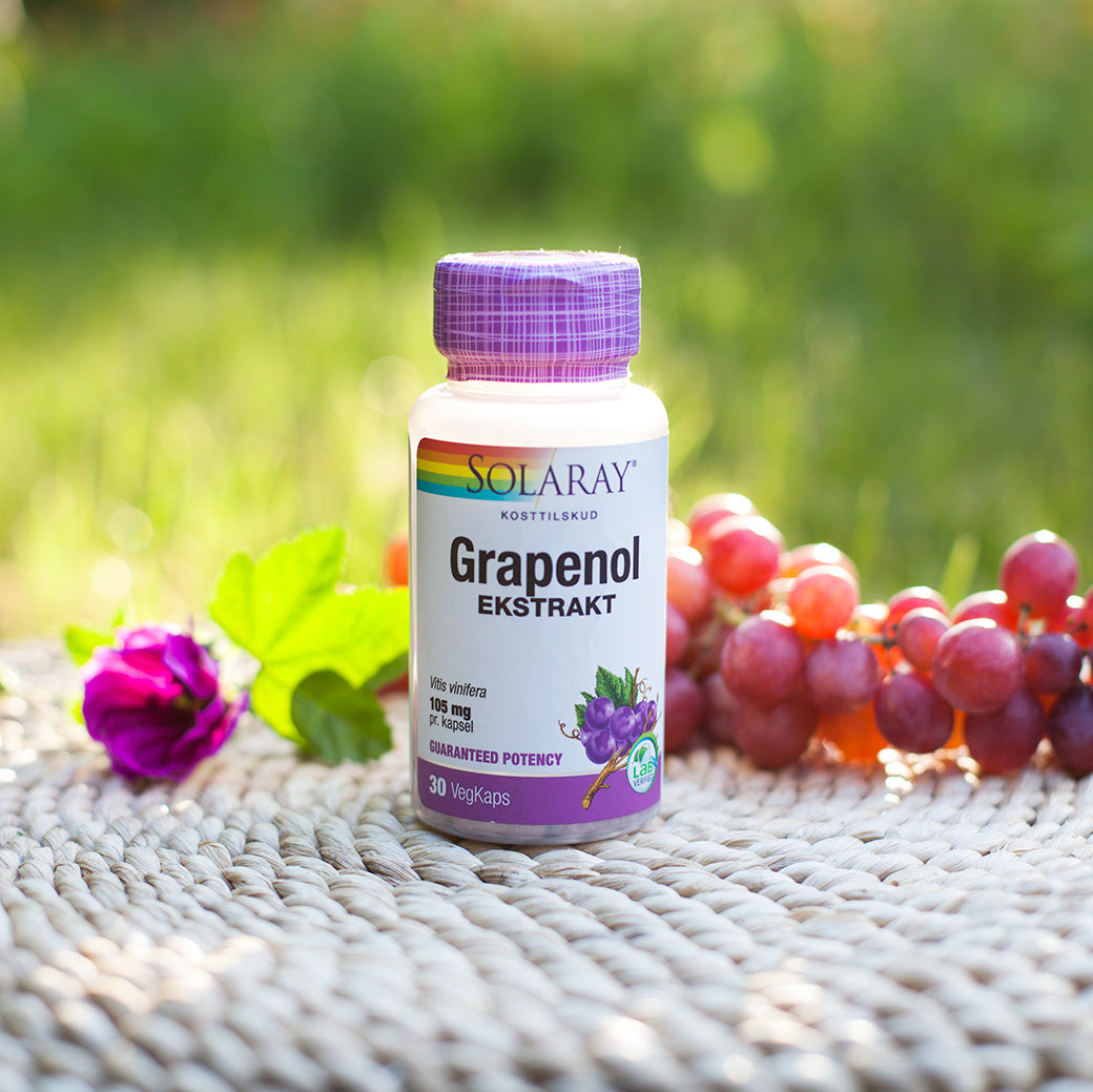 Grapenol-ekstrakt, 30 kap., Solaray