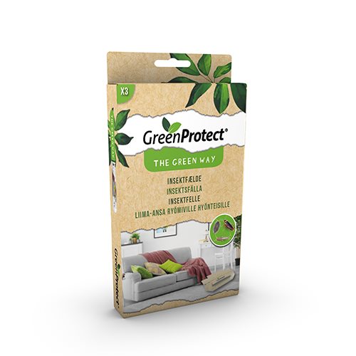 GreenProtect insektfælde, sølvfisk, bænkebidere og kakerlakker, 3 stk