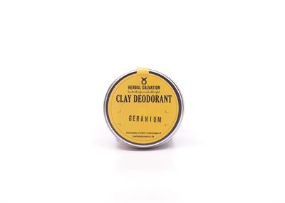 Clay Deodorant, Geranium, Herbal Salvation