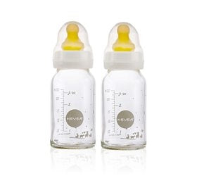 Sutteflasker, glas 2-pak, 120ml., Hevea