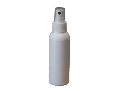 Hvid plastflaske m/ spray, 100ml., Urtegaarden