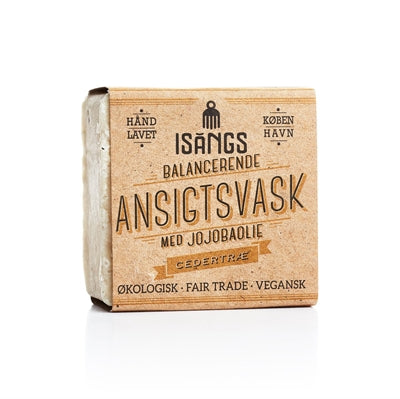 Ansigtsvask (blok) m/jojobaolie & cedertræ, ISANGS