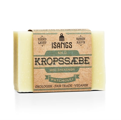 Kropssæbe (blok) m/sheasmør & patchouli, ISANGS
