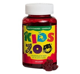 Multivitamin + mineraler, 60 stk., Kids Zoo