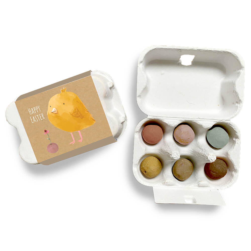 Blomsterfrø i æggebakke, Påskekylling, Blossombs