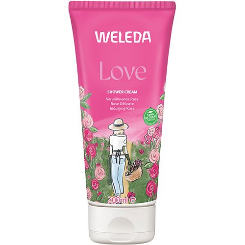 Love Shower Cream Rose, Kropssæbe, Weleda