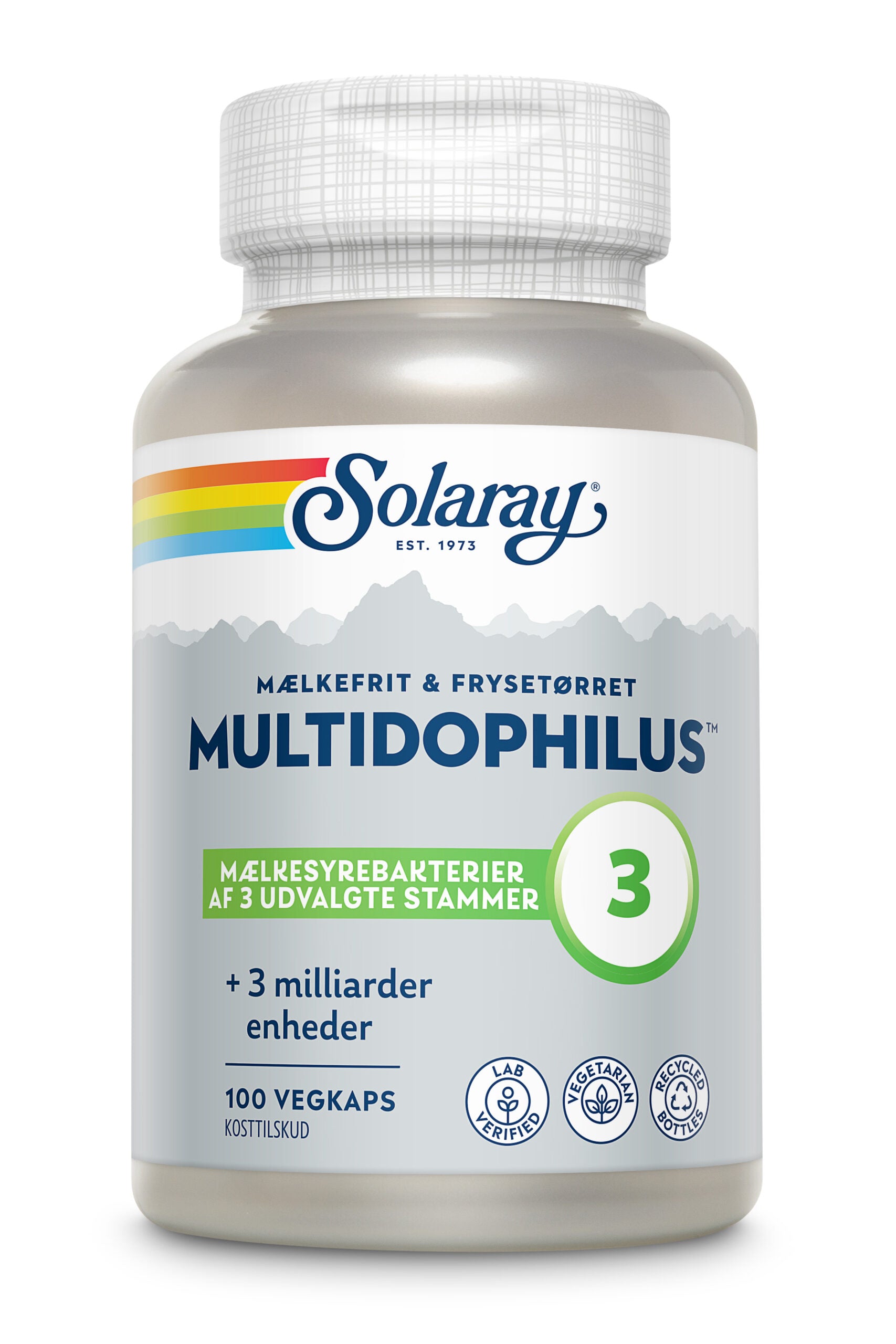 Multidophilus, 3 stammer, 100 kap., Solaray