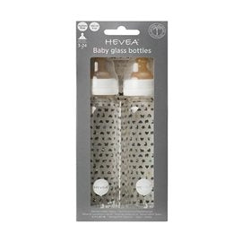 Sutteflasker, glas 2-pak, 240ml., Hevea