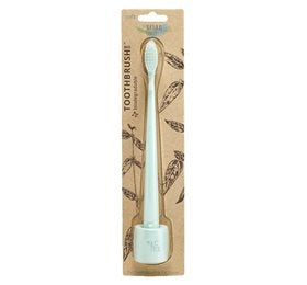 Tandbørste Bio m. holder Mint, The Natural Family Co,
