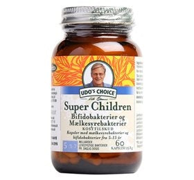 Super Children fra 5-15 år, mælkesyrebakterier, Udo's Choice