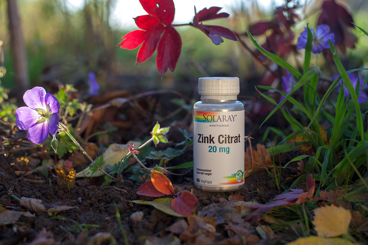 Zink Citrat 20 mg, 60 kap., Solaray