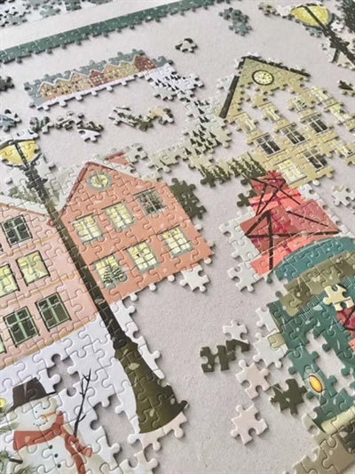 Puslespil, 1000 brikker, Let it Snow, VisseVasse