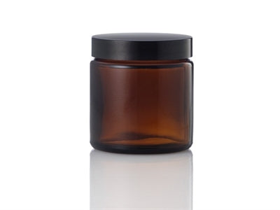 Glaskrukke brun, 120 ml., Urtegaarden