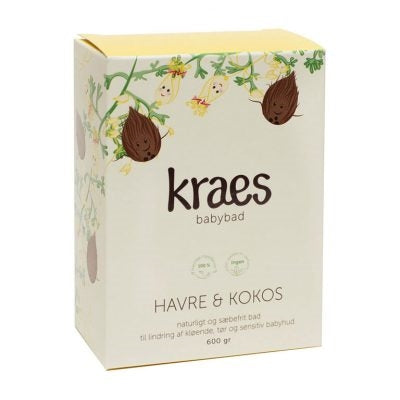 Havre & kokos babybad, 600g., Kraes Babybad