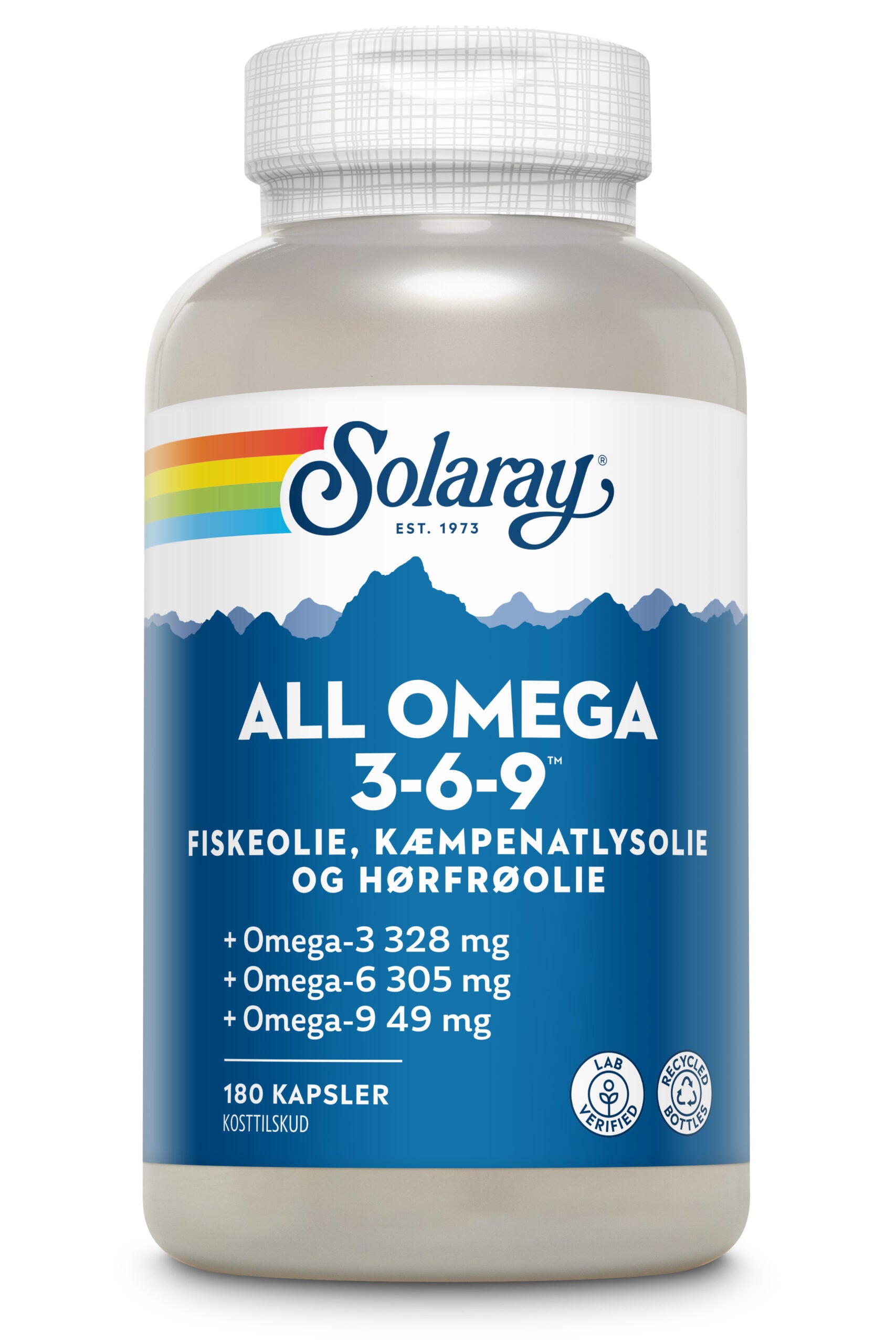 All Omega 3-6-9, 180 kap., Solaray